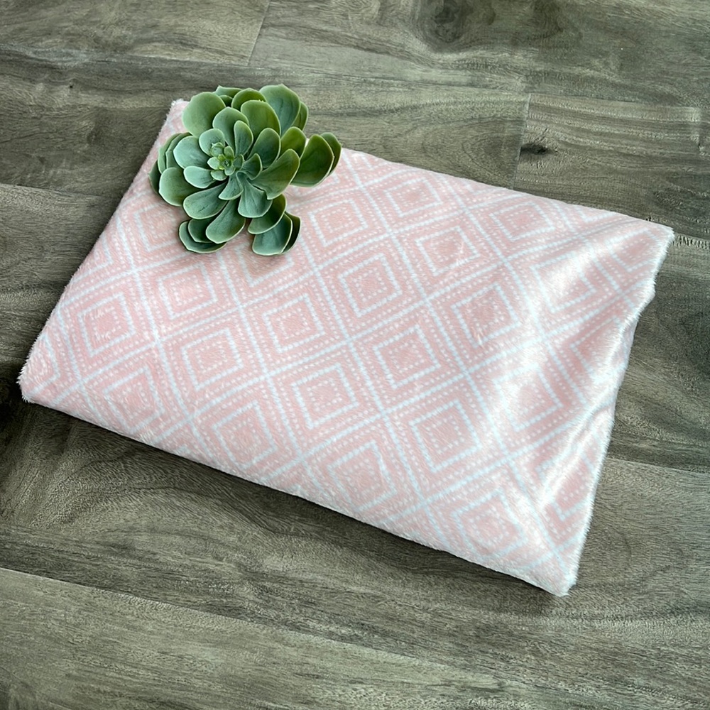 🎁4/$25 - MATRIX HOME minky soft pink baby blanket